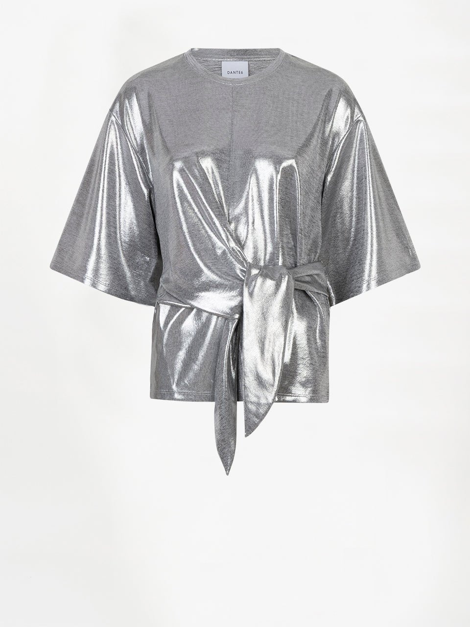 Uxia Metallic Twist Top - HEY LOU STUDIO
