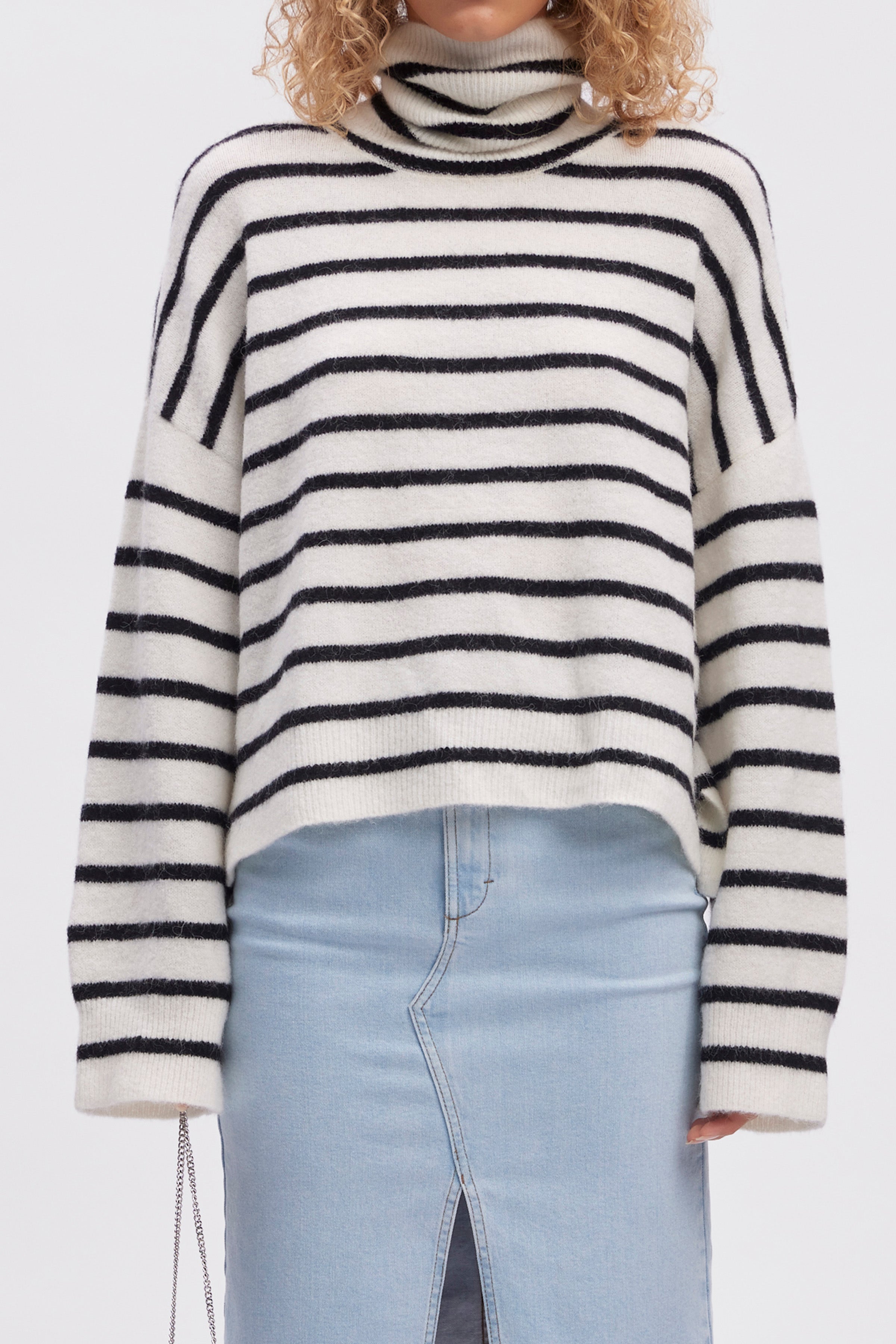 AlphaGZ rollneck striped NOOS
