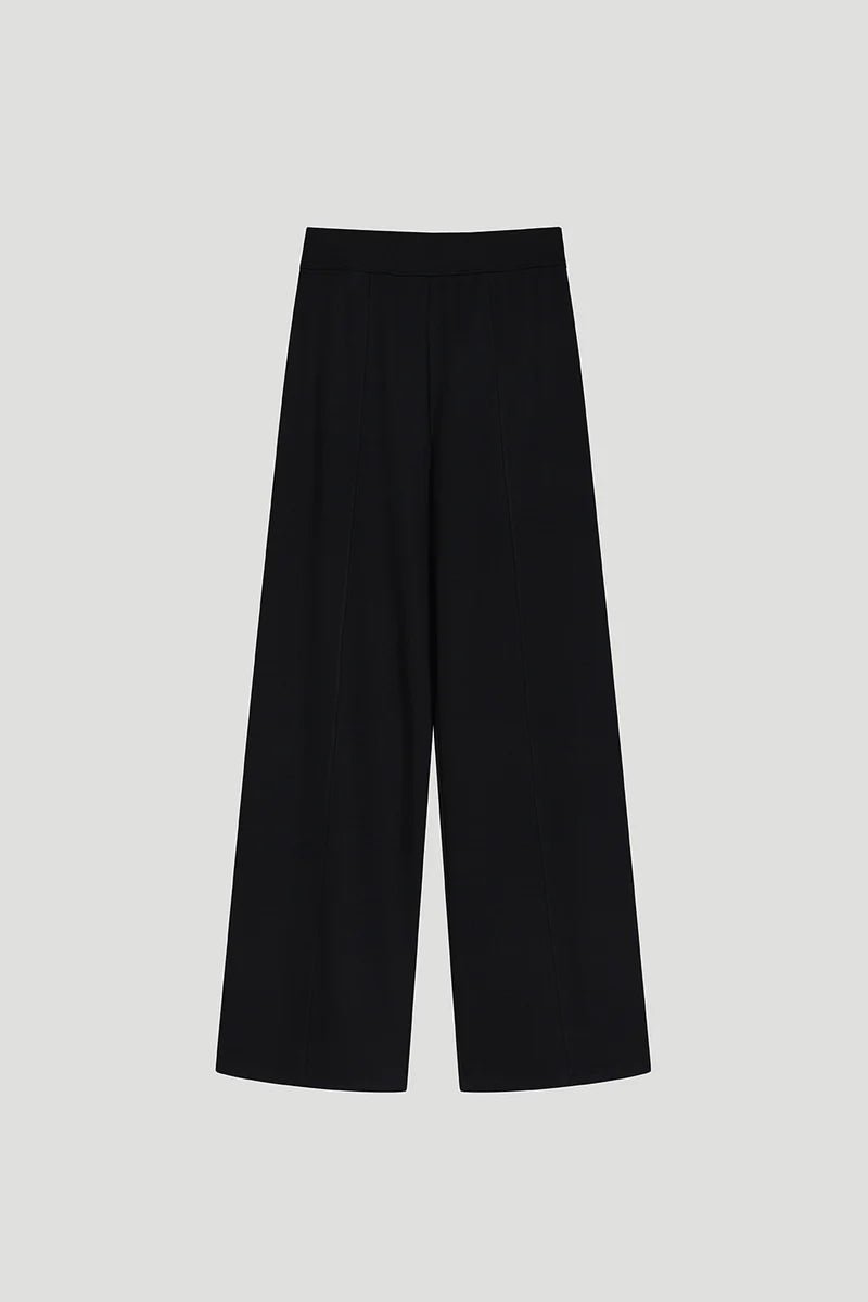 Velah Wide Leg Trousers black - HEY LOU STUDIO