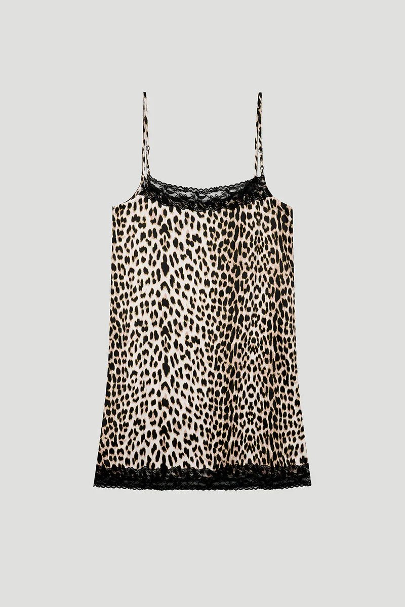 Belle Negligee Dress Leo/black - HEY LOU STUDIO