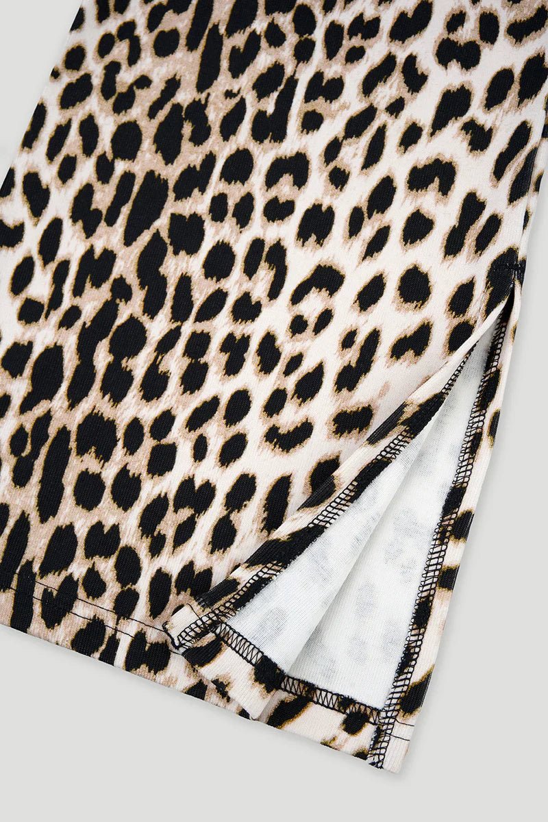 Rosie Slit Pants Leo - HEY LOU STUDIO