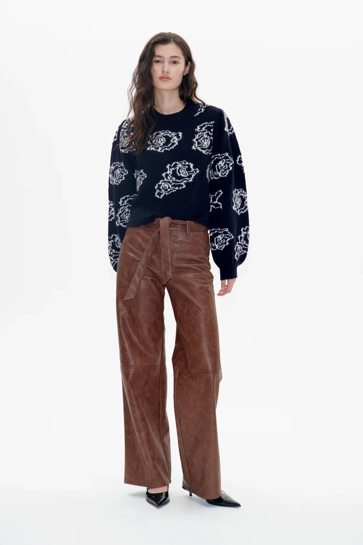 CHERIKA Pullover navy creme