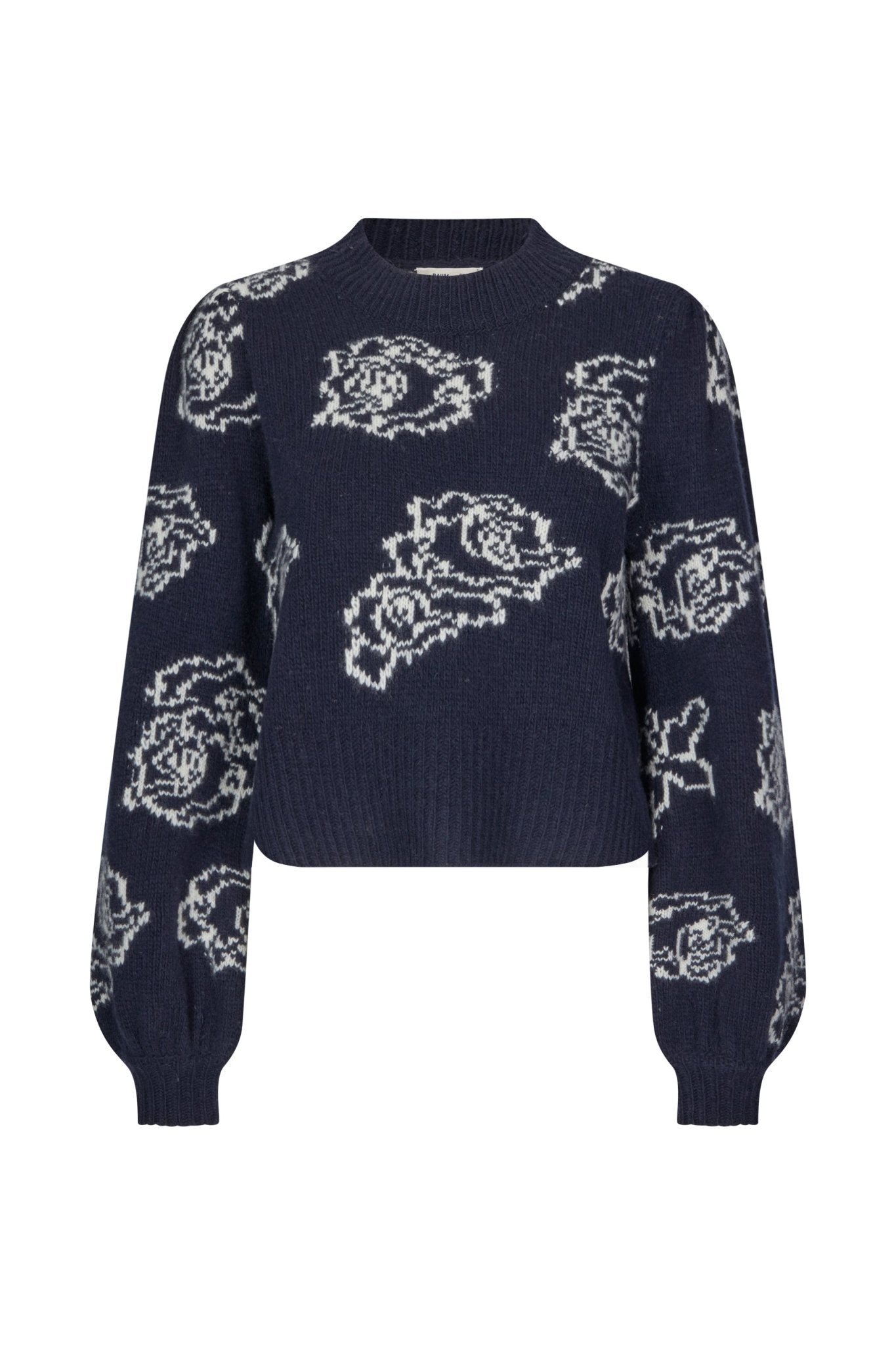 CHERIKA Pullover navy creme - HEY LOU STUDIO