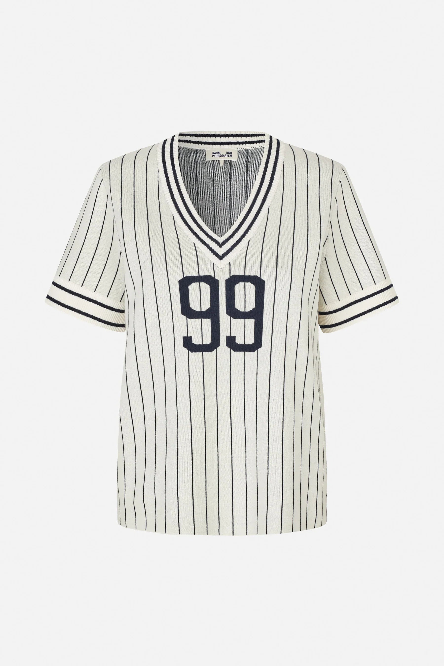 CANNIE Creme Navy stripe