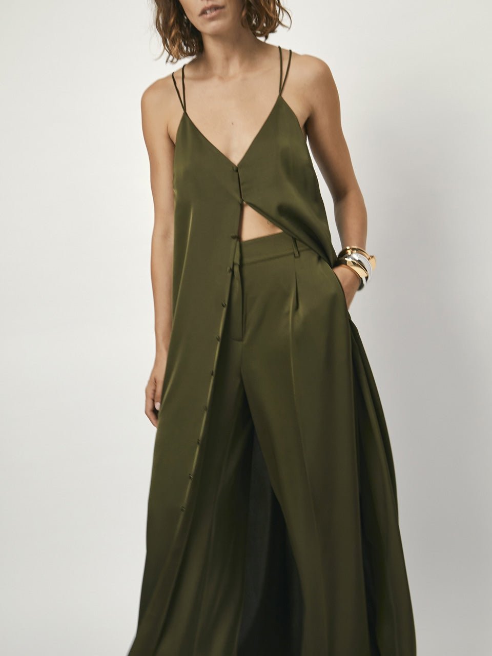 D6Loan Satin dress - HEY LOU STUDIO