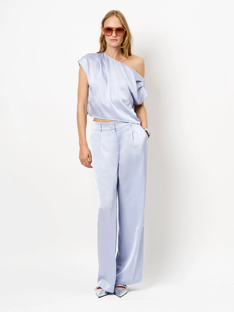 Jules satin smart pants