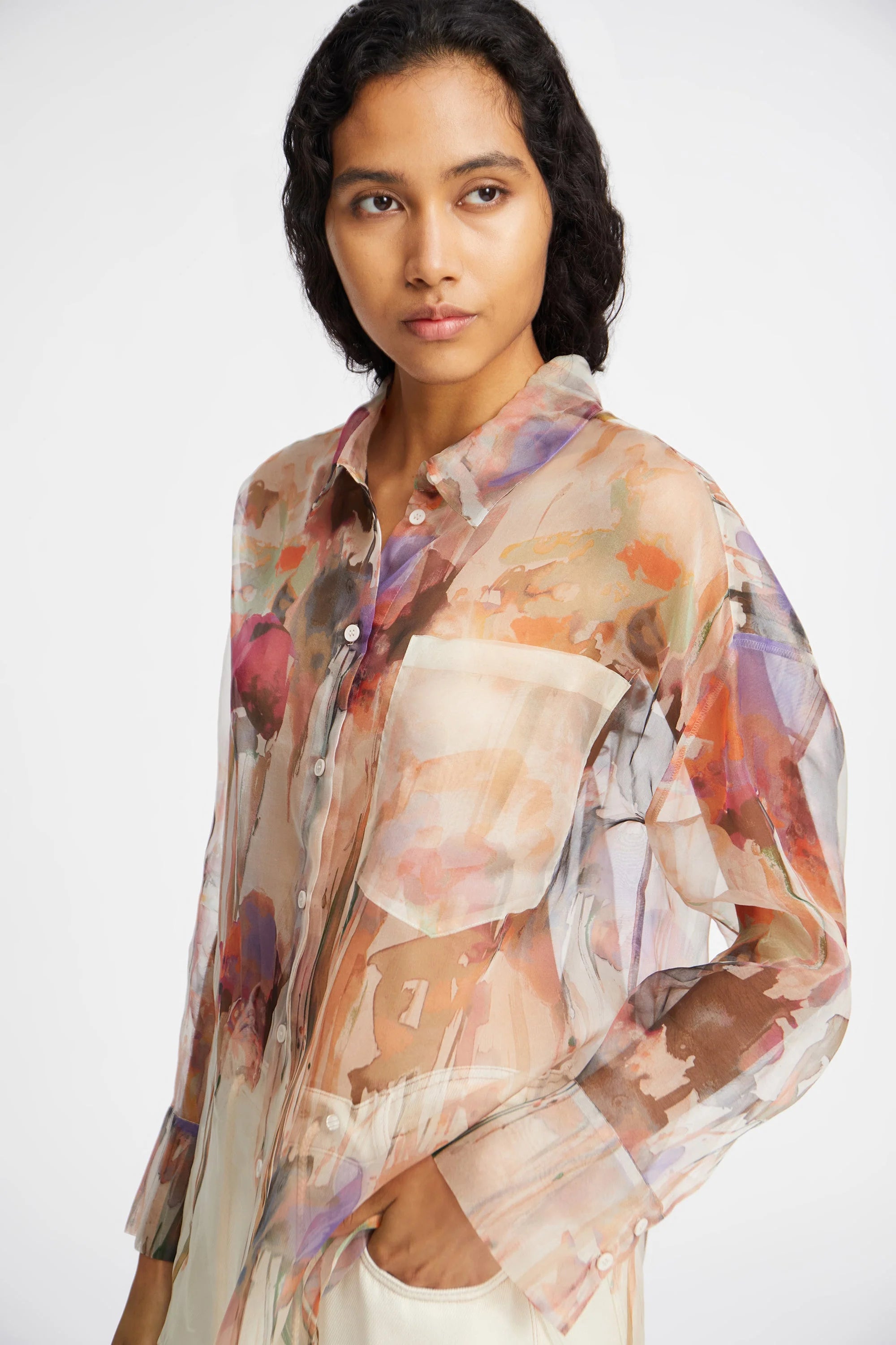 PRIAM Silk Bluse