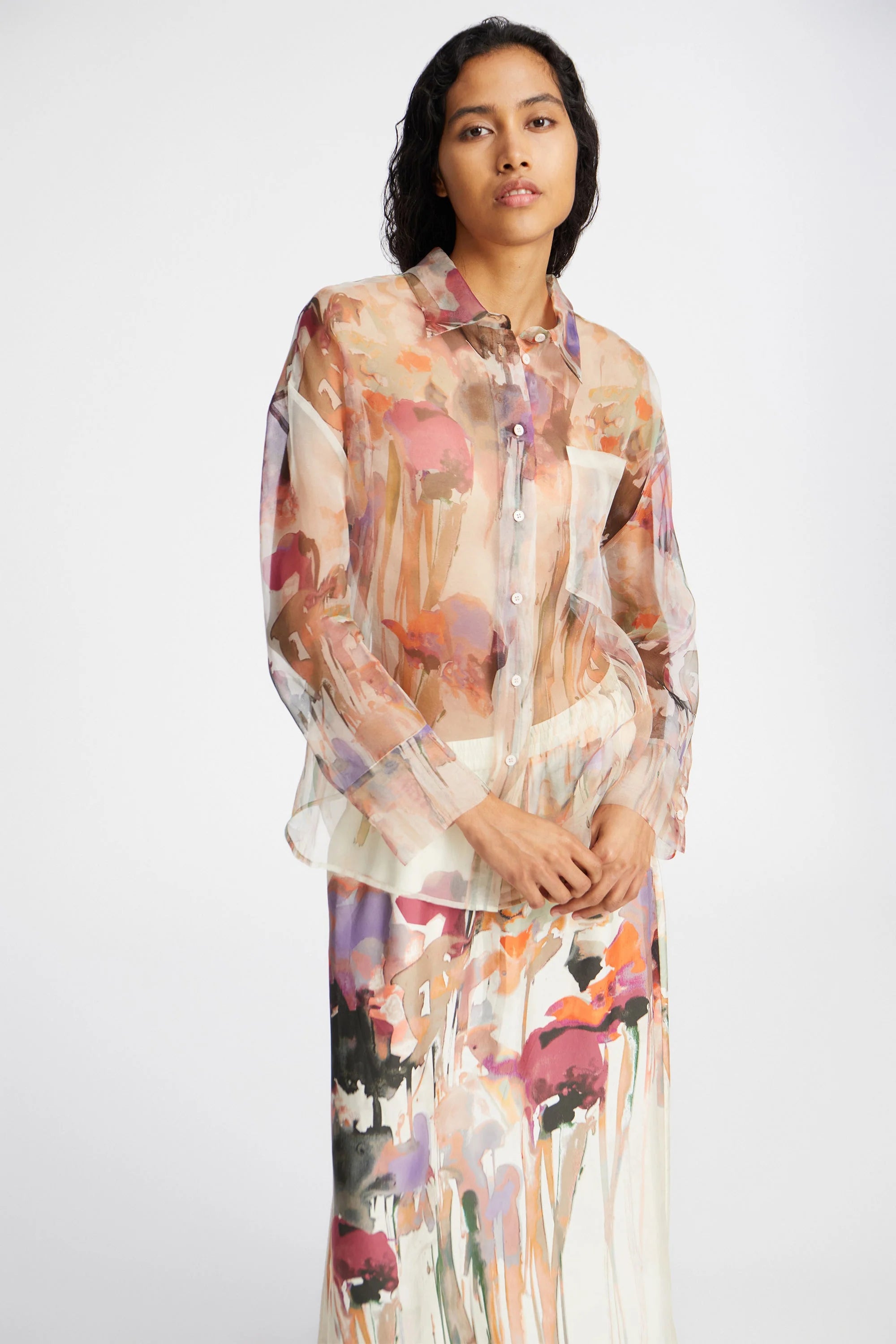 PRIAM Silk Bluse