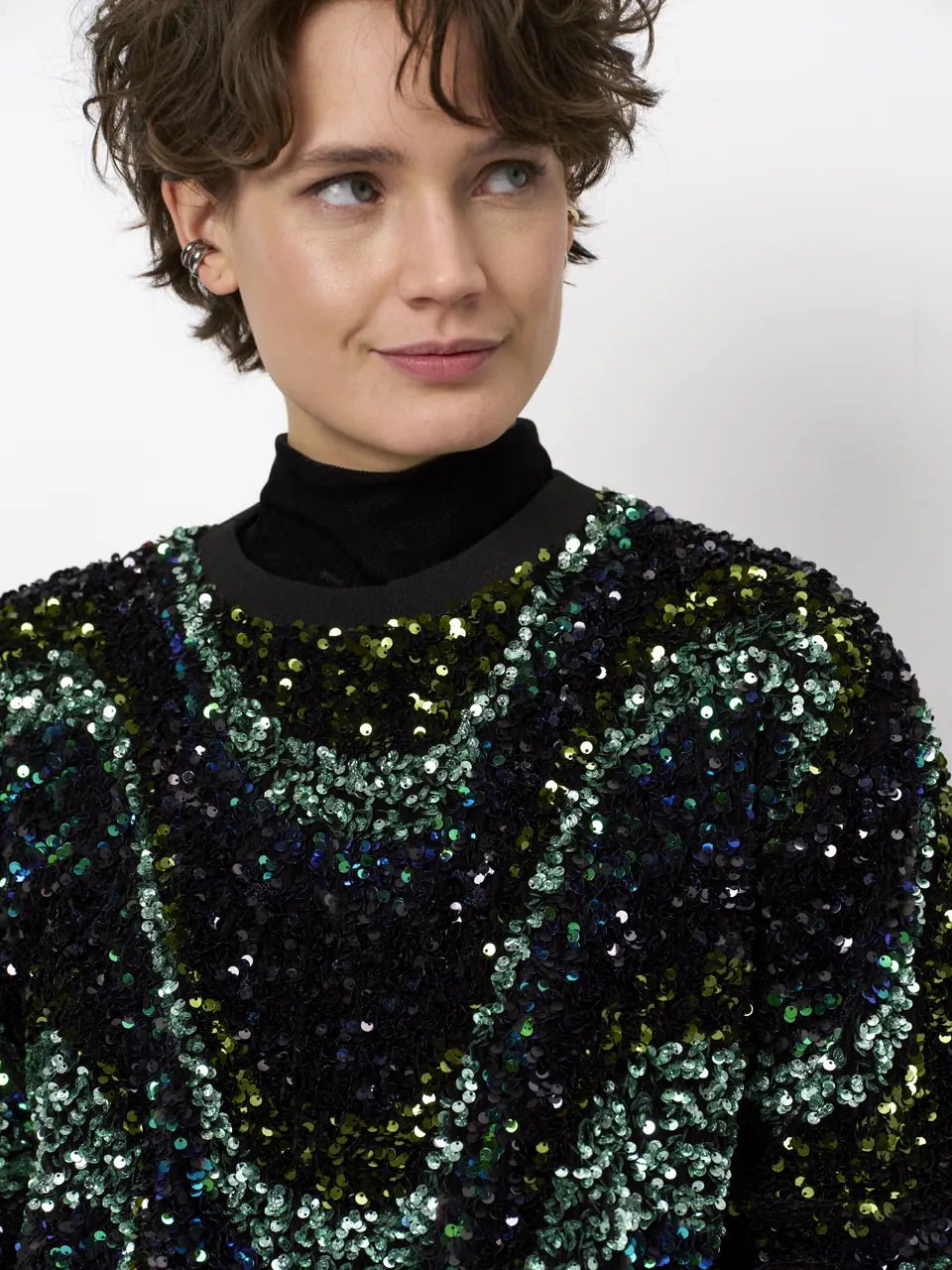 Dante6 - Lizy sequins top - HEY LOU STUDIO