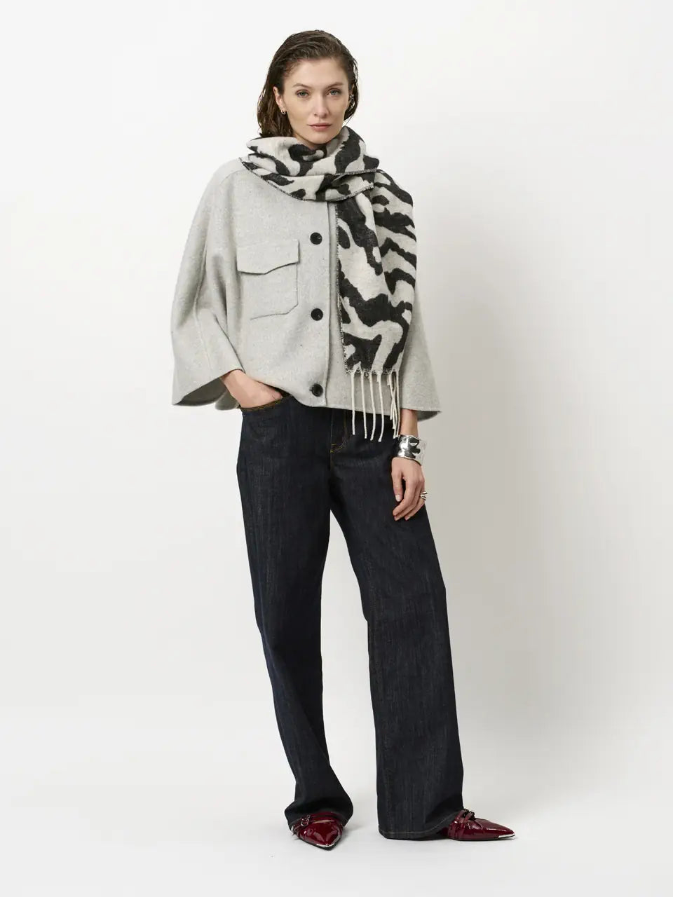 Dante6-Blinx double face wool cape jacket