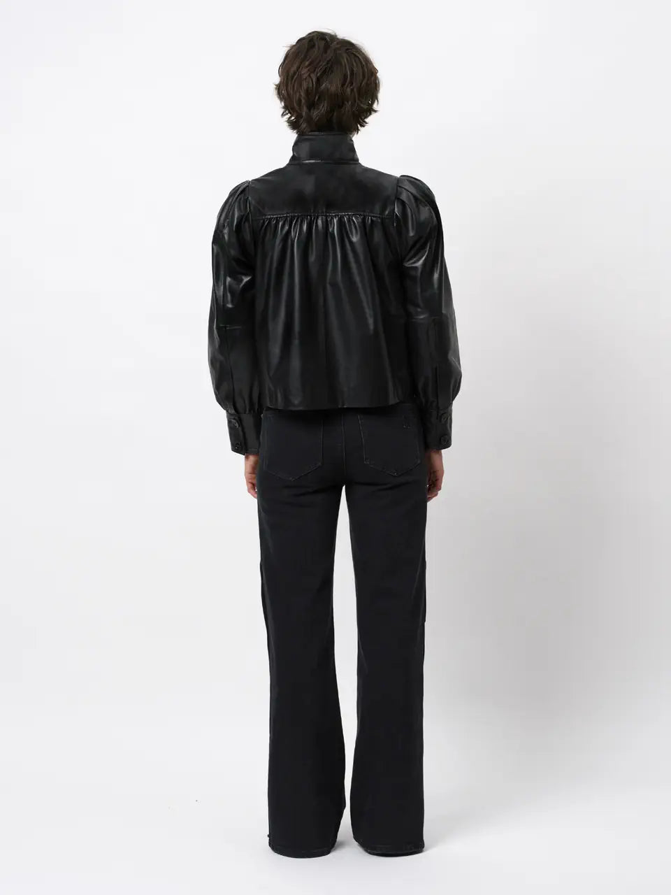 Dante6-Kyrilo cropped leather jacket