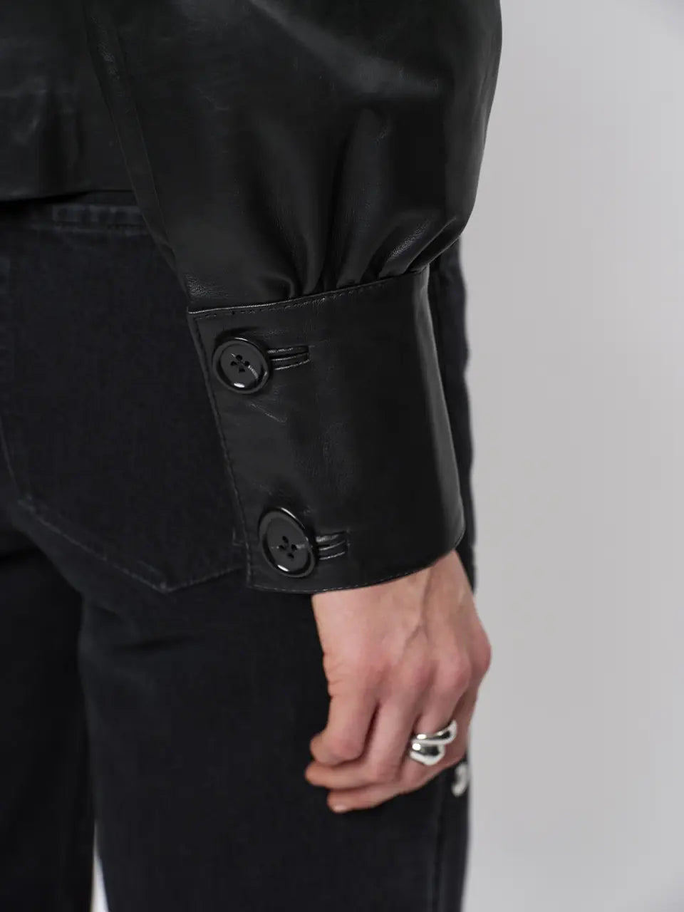 Dante6-Kyrilo cropped leather jacket