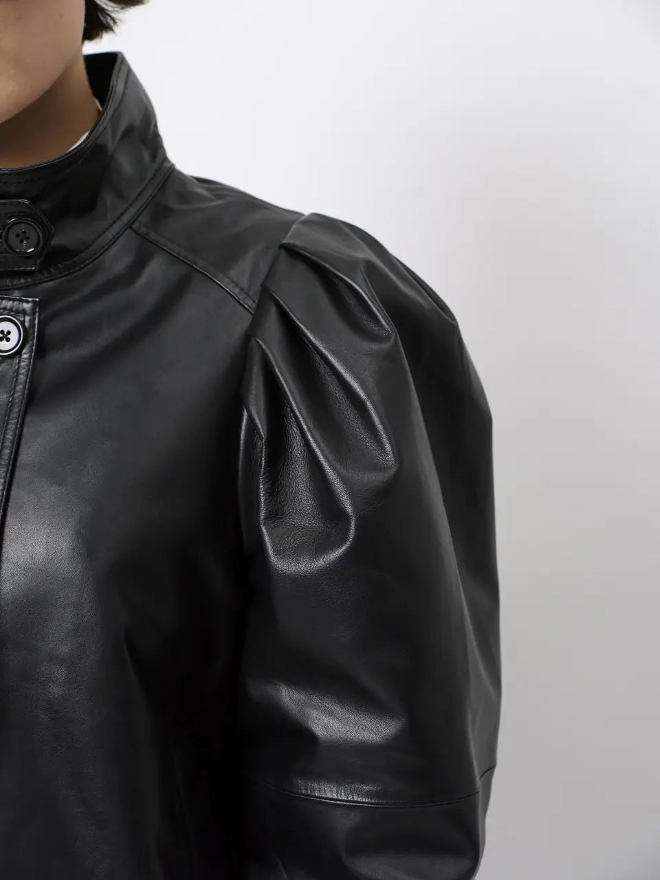 Dante6-Kyrilo cropped leather jacket