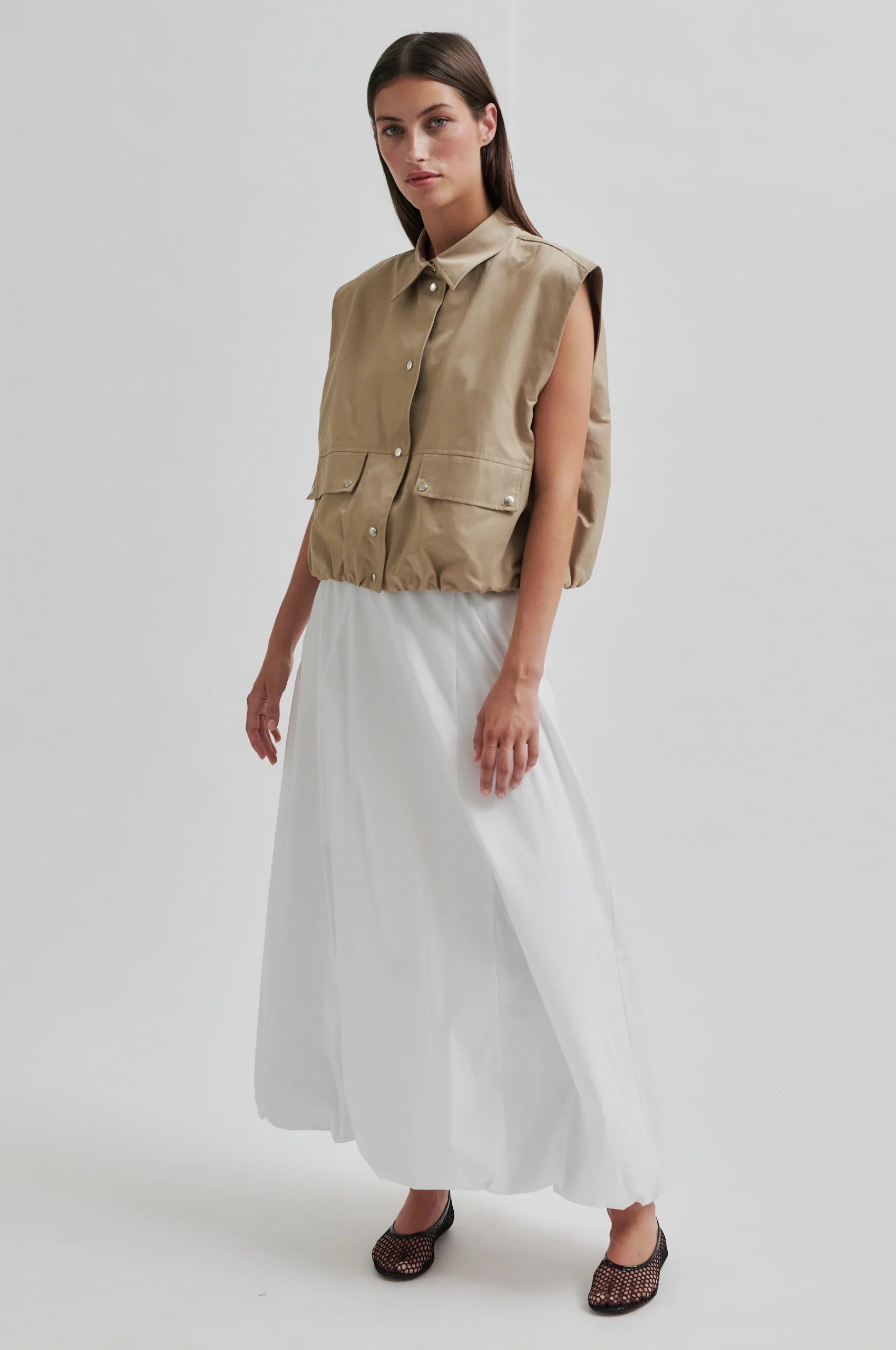 Viktoria Balloon Skirt white