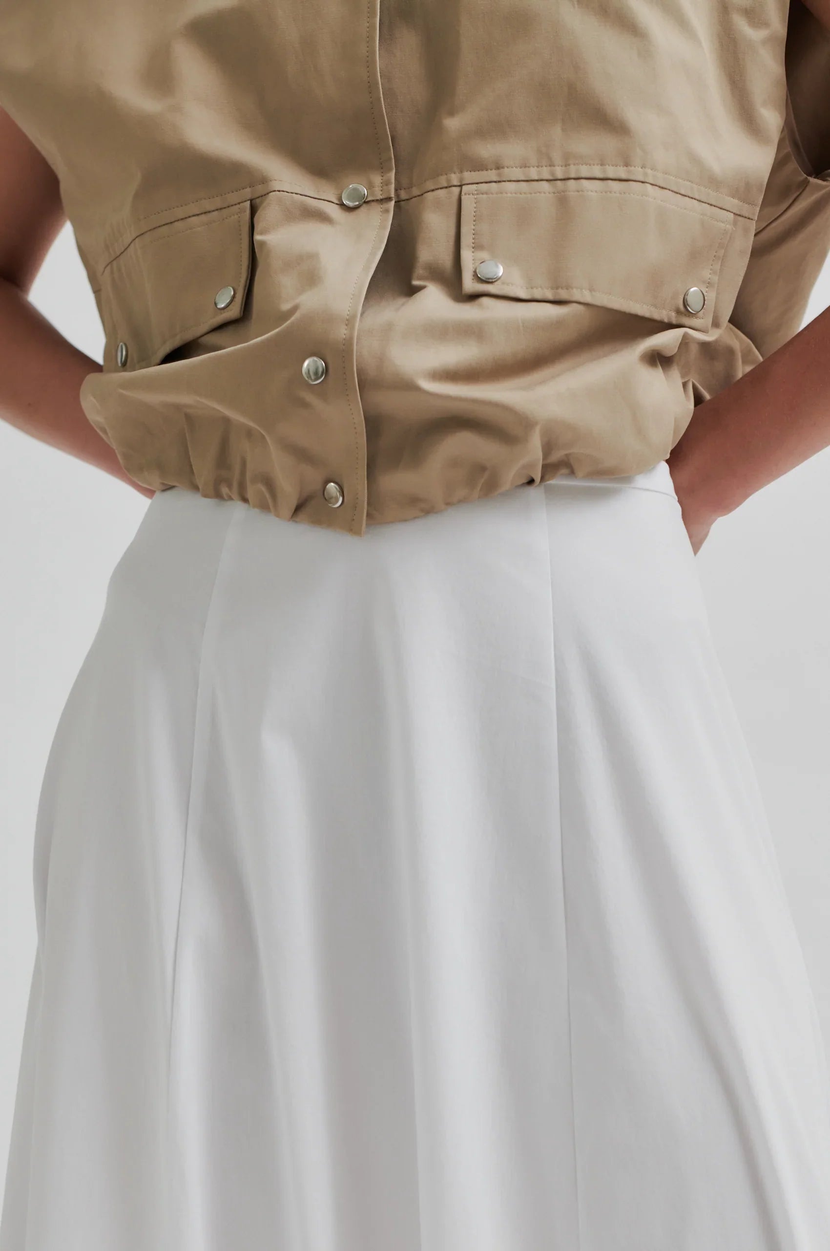 Viktoria Balloon Skirt white