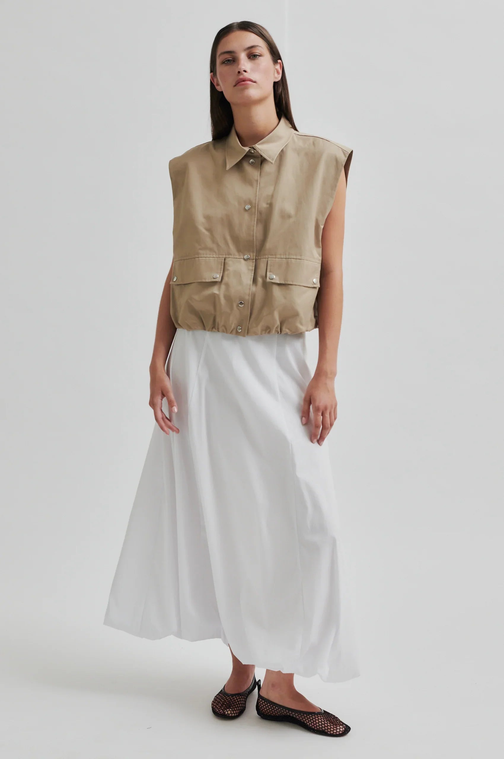 Viktoria Balloon Skirt white