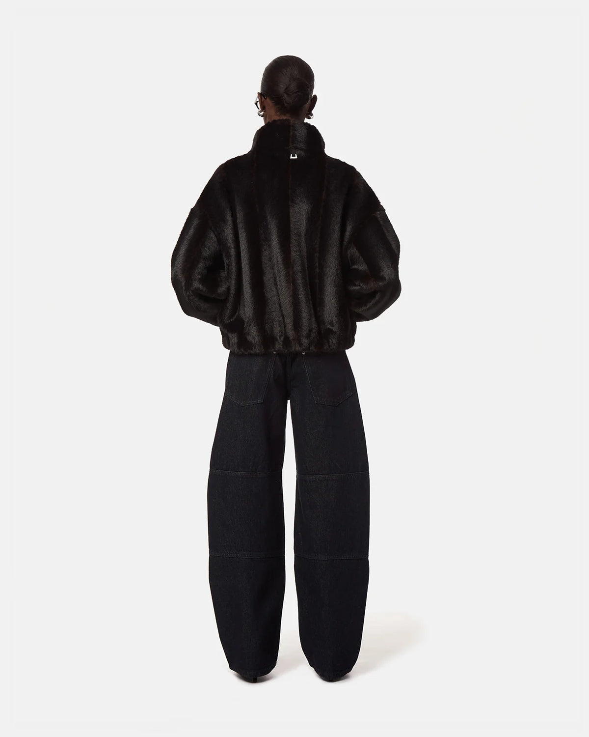 Iris Mink Bomberjacke Noir Multi