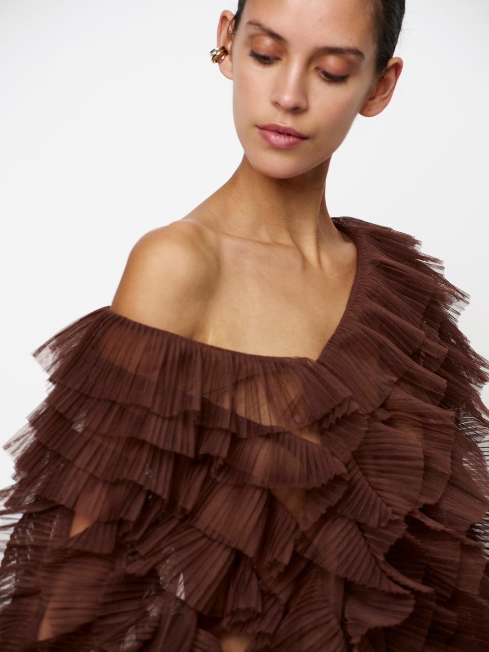 Dante6 Phora tulle ruffled Top