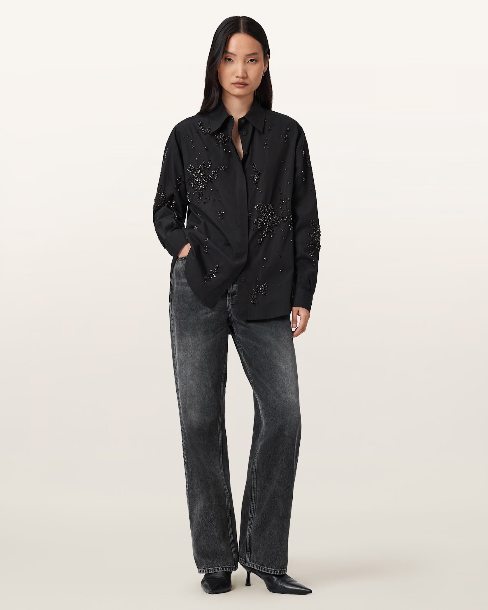 Gemi EMB Shirt - HEY LOU STUDIO