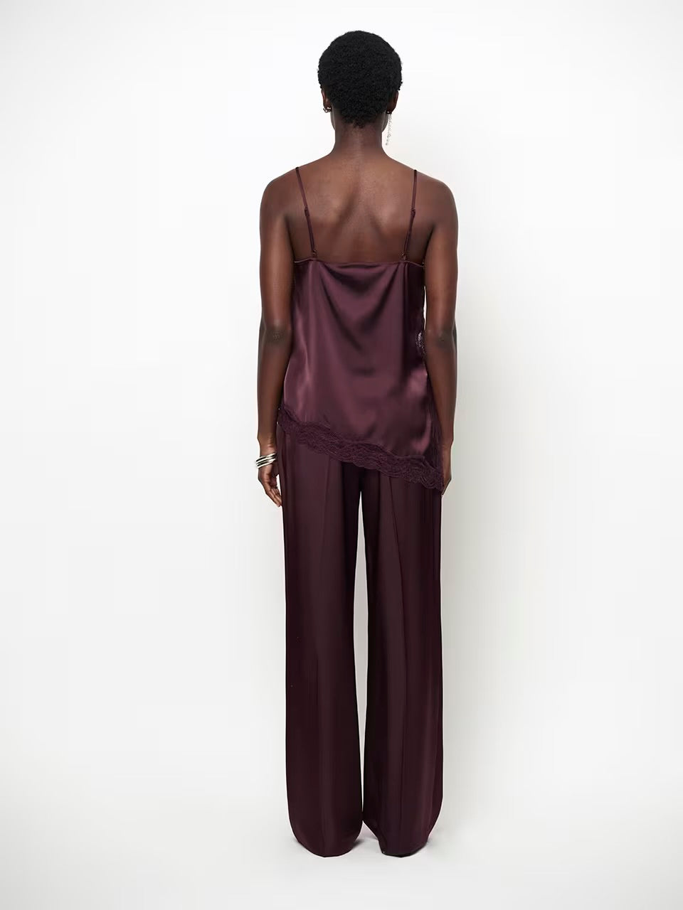Dawna Satin Camisole dark plum