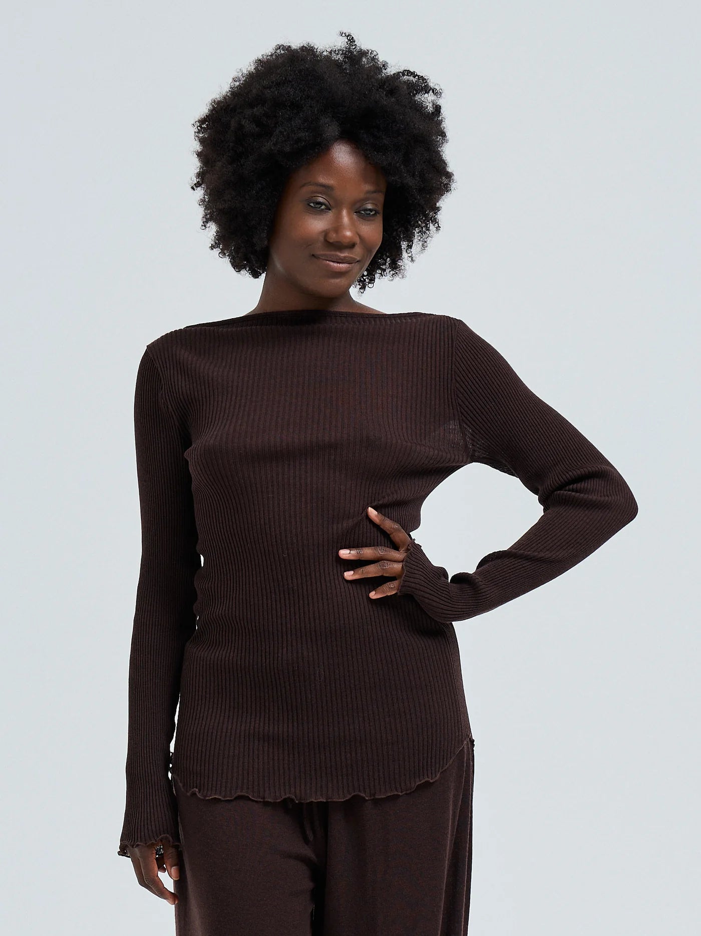 Elegante Oberteil dark brown