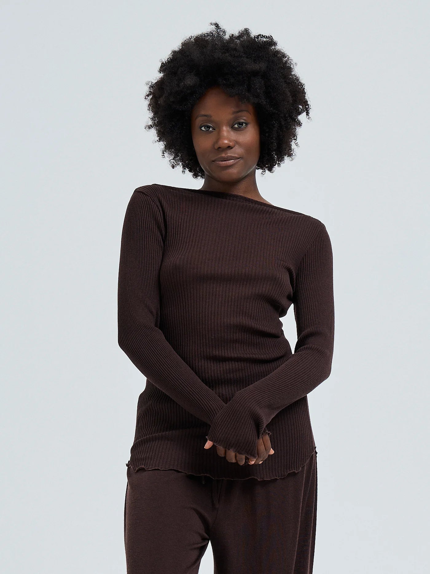 Elegante Oberteil dark brown