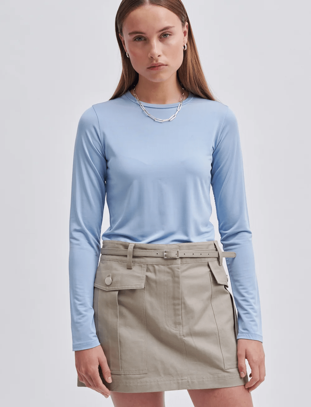 Callia O - Neck Tee - HEY LOU STUDIO