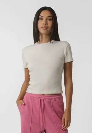 Ivy Rib T-Shirt sand