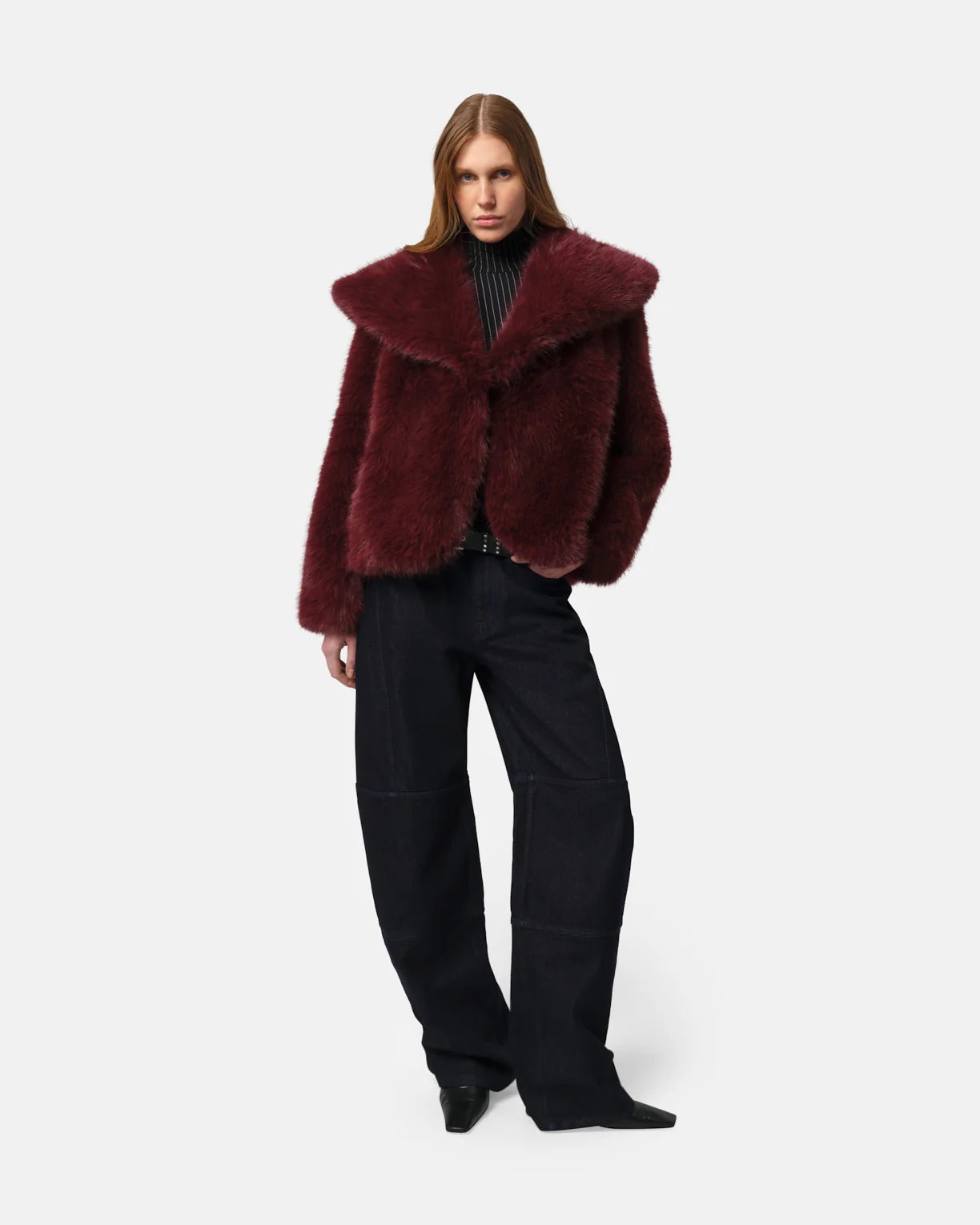YARA Coat Merlot - HEY LOU STUDIO