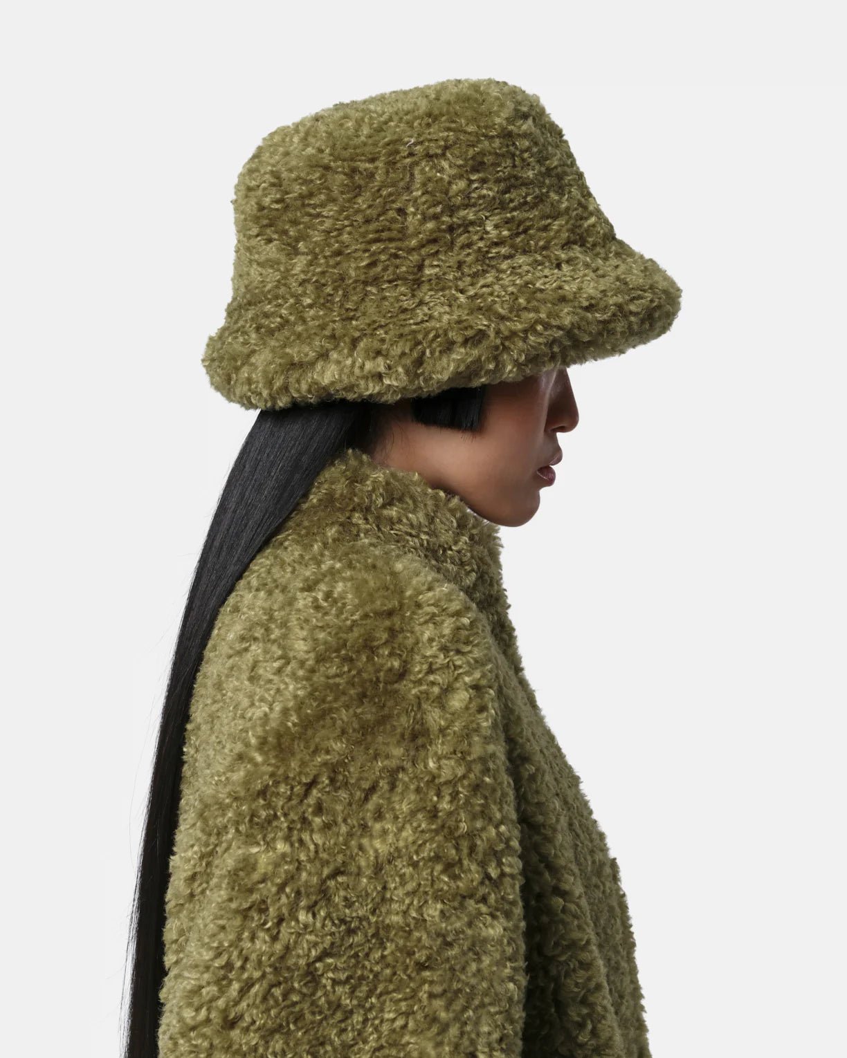 Amara Khaki Bucket Hat - HEY LOU STUDIO