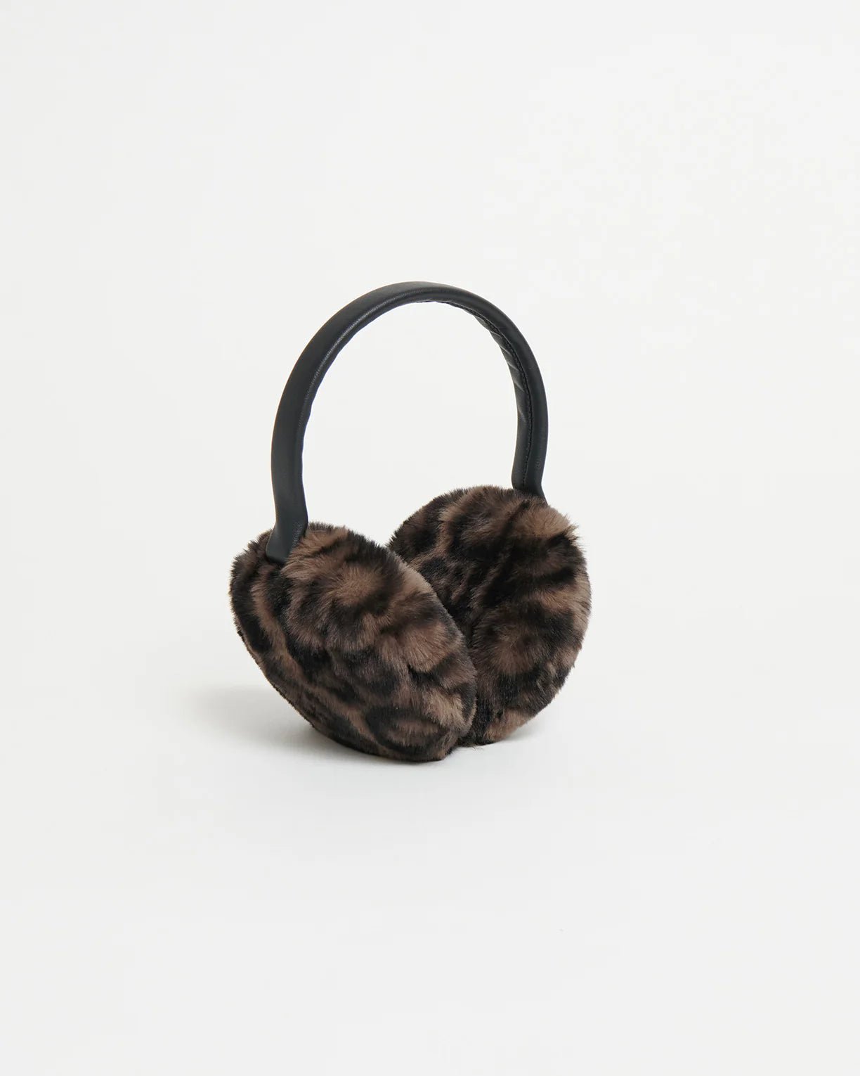 Esme Leopard Earmuffs Dark Leopard - HEY LOU STUDIO