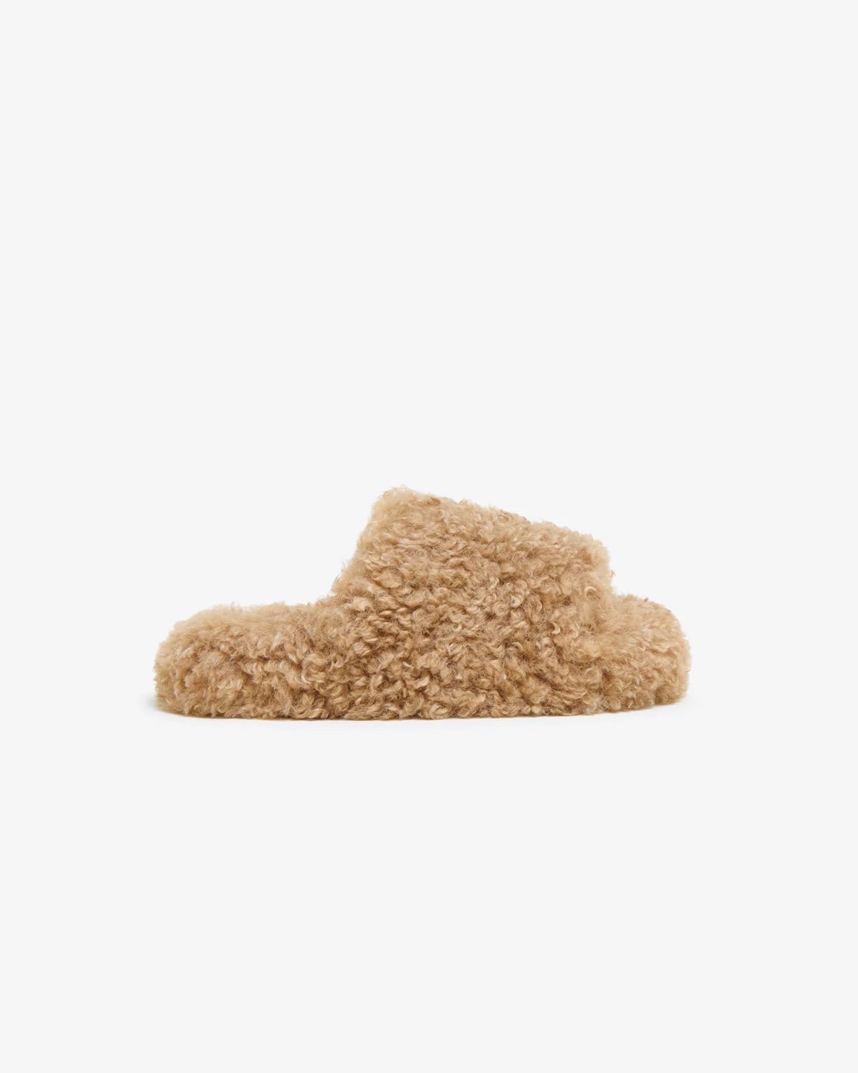 Dillon Hazelnut Bouclette Slide - HEY LOU STUDIO