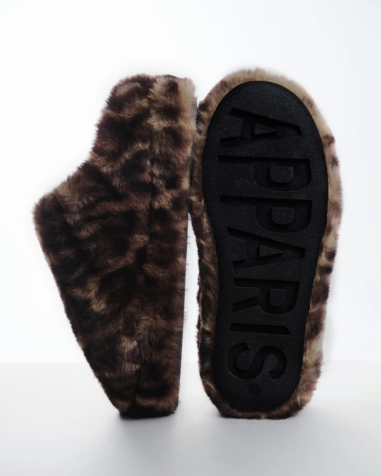 Misha Dark Leopard Slipper - HEY LOU STUDIO