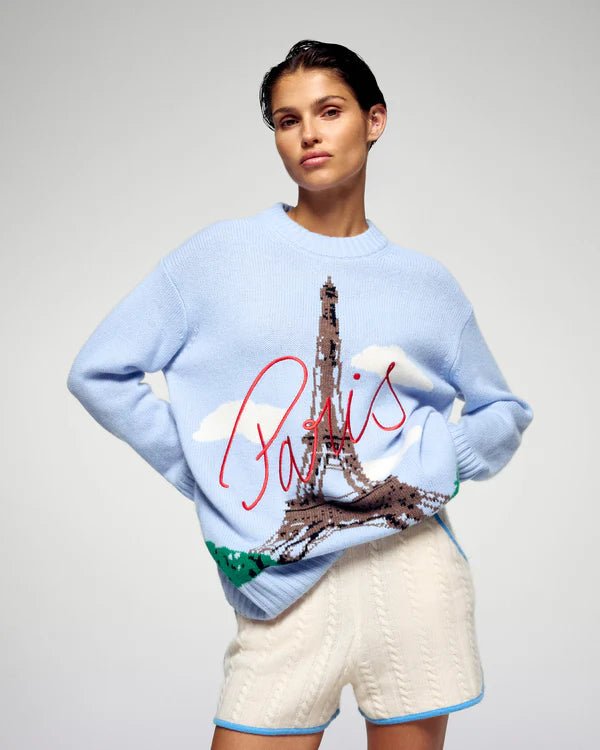 Pullover Rundhals Tour Eiffel - HEY LOU STUDIO