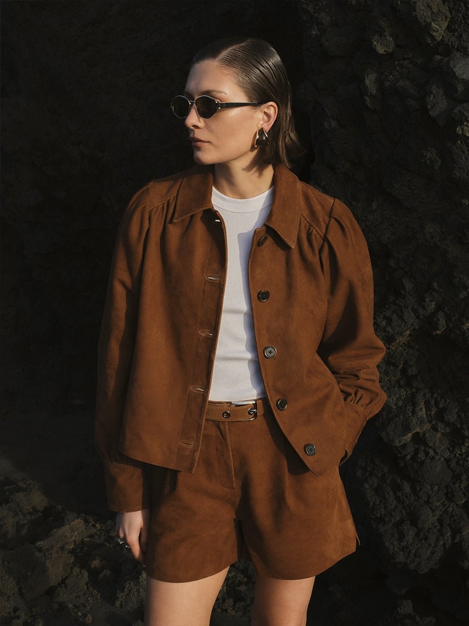 Micaiah Wildlederjacke - HEY LOU STUDIO