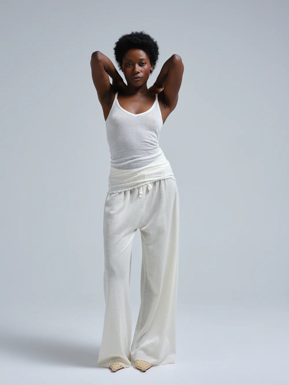 Cotton Spaghetti Off - White - HEY LOU STUDIO