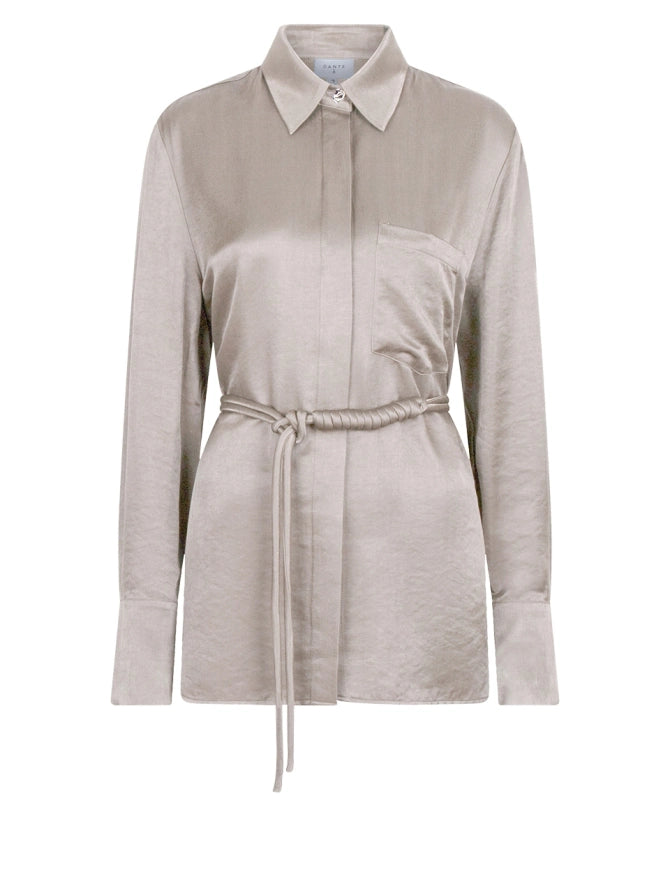 Joni belted oversized shirt