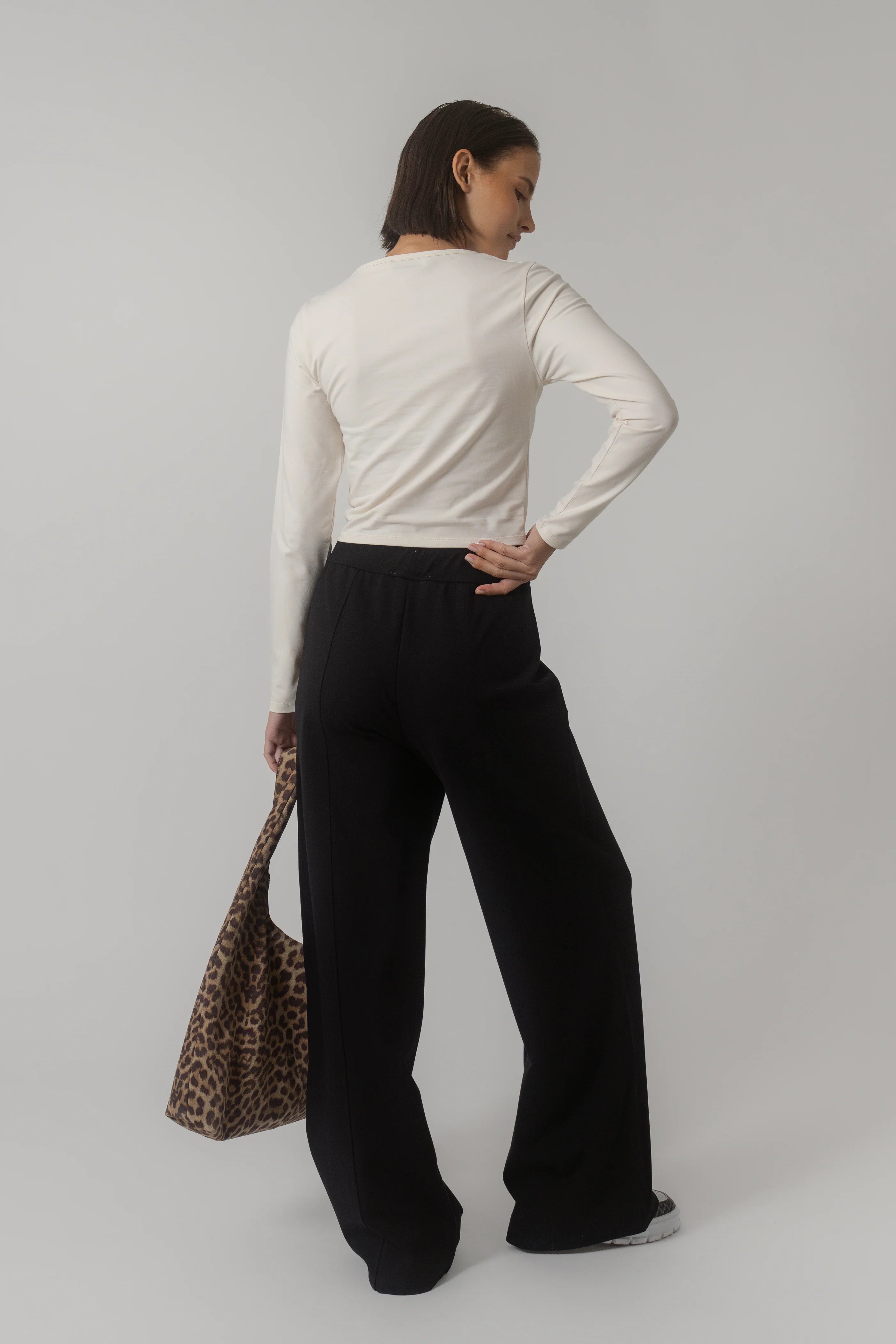 Velah Wide Leg Trousers black