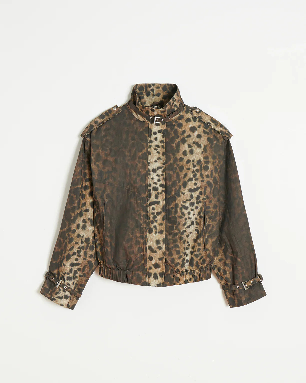 Thea Balloon Jacket Leopard