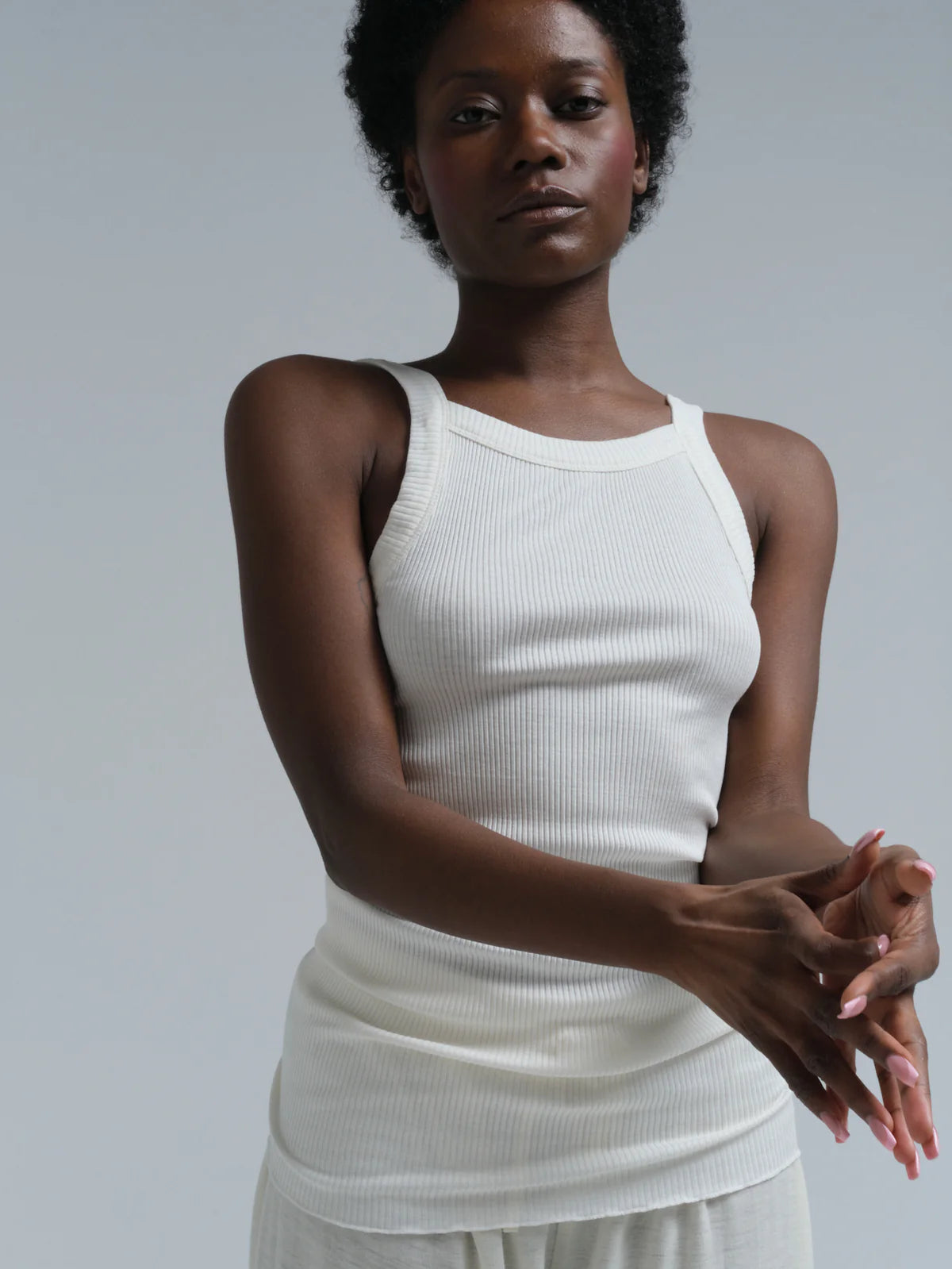 Silky Daze Top off white