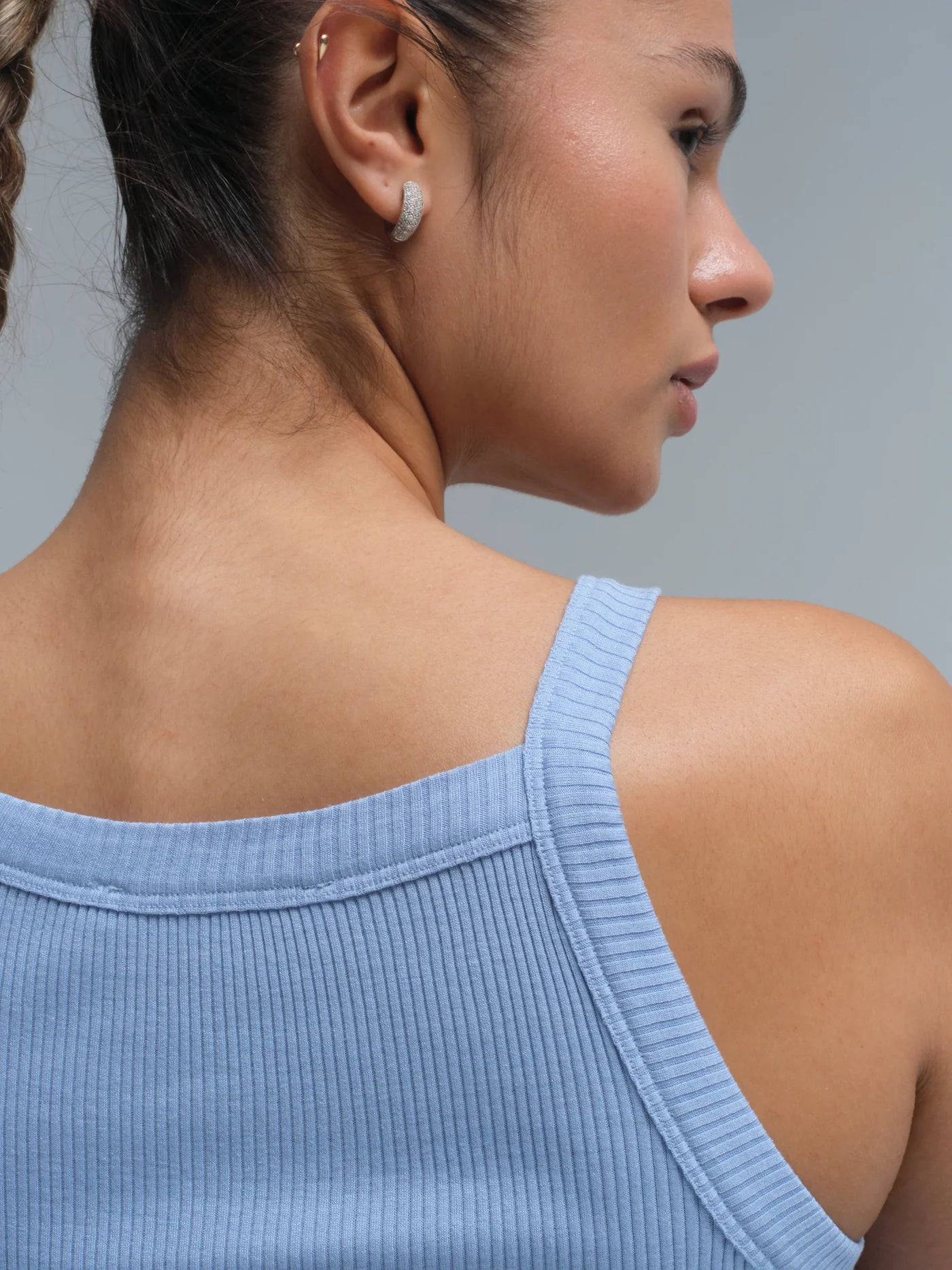 Silky Daze Top light blue