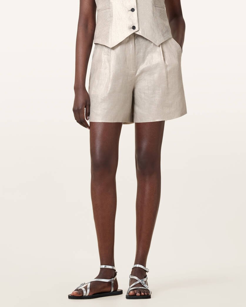 AVERIE Short Silver grey UK - HEY LOU STUDIO