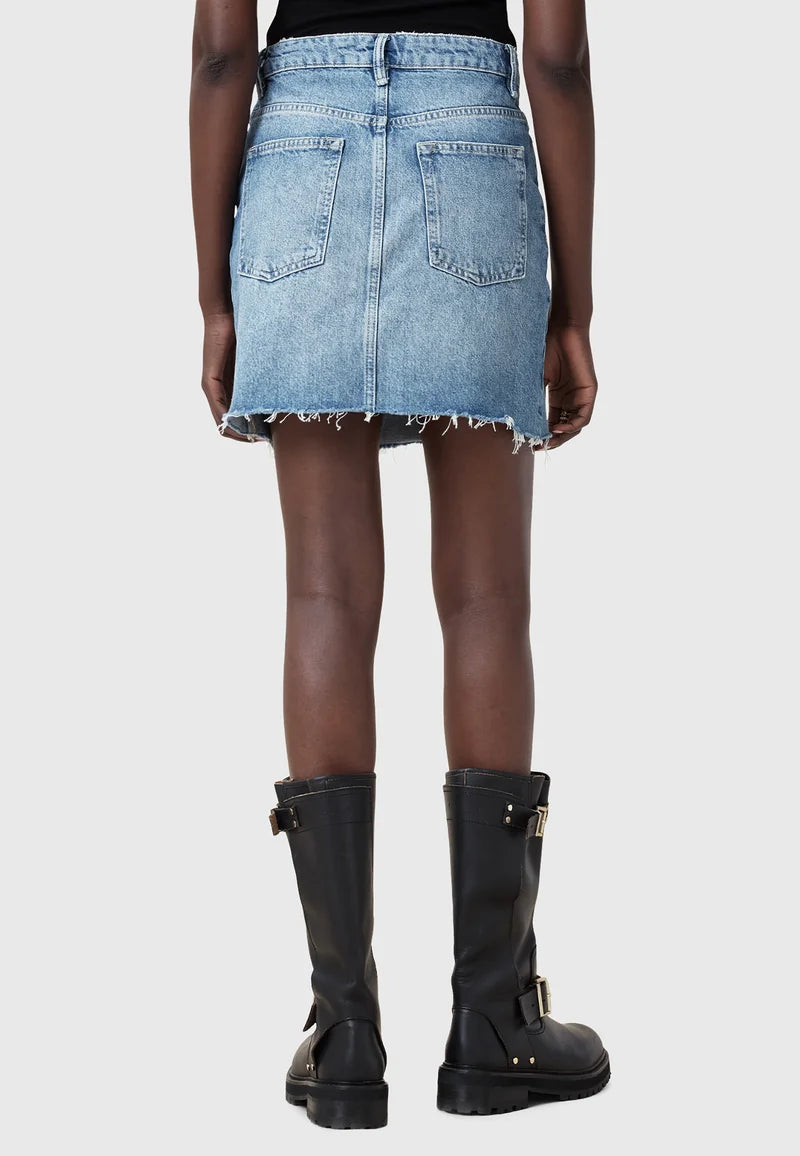 AKI Crossover Skirt Light indigo