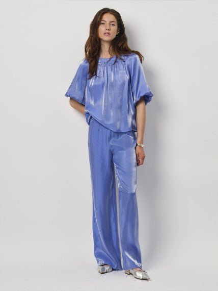 Soir shimmer wide leg pants - HEY LOU STUDIO