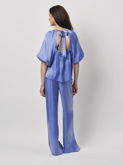 Soir shimmer wide leg pants - HEY LOU STUDIO