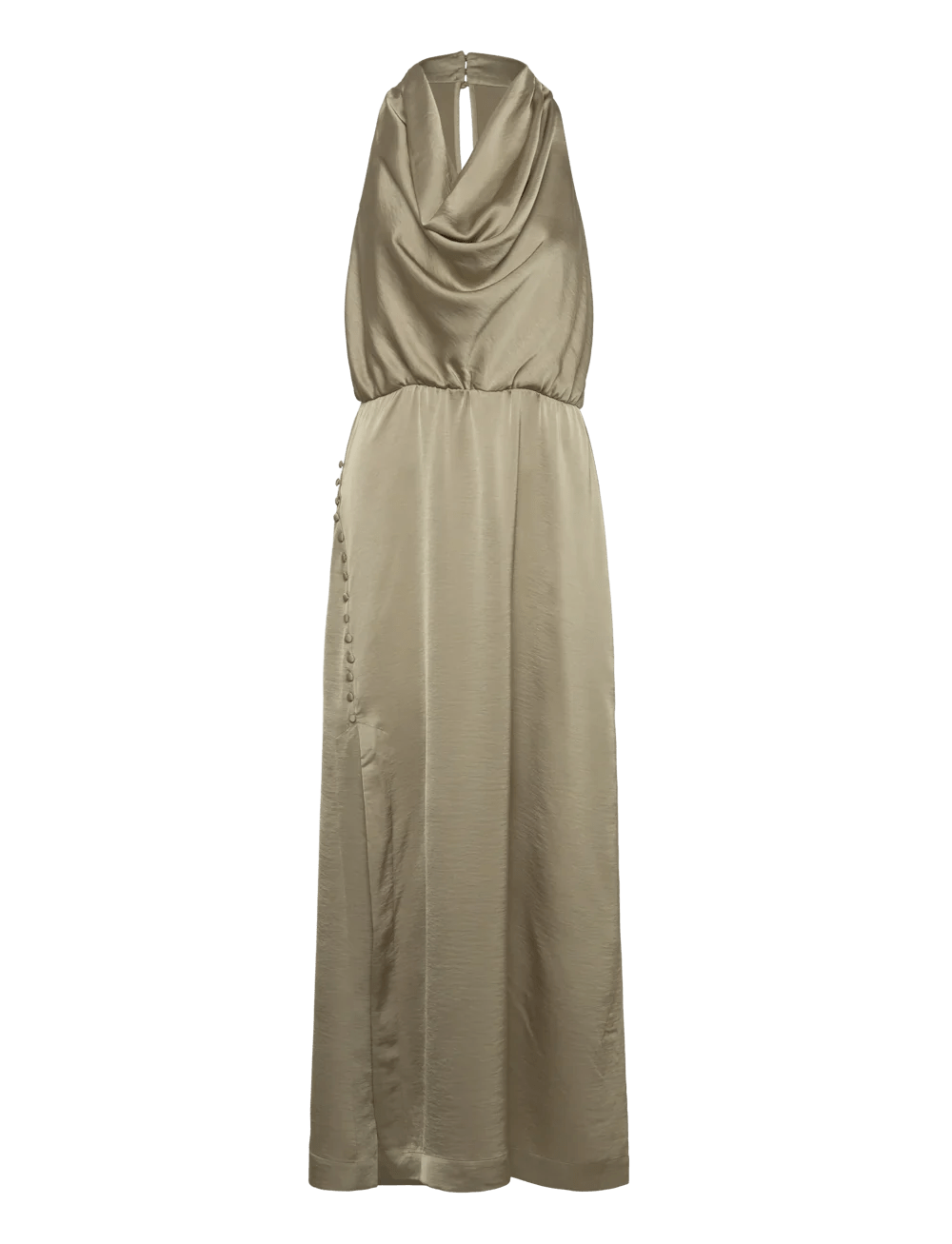 Marryme Satin Halter Maxi dress - HEY LOU STUDIO
