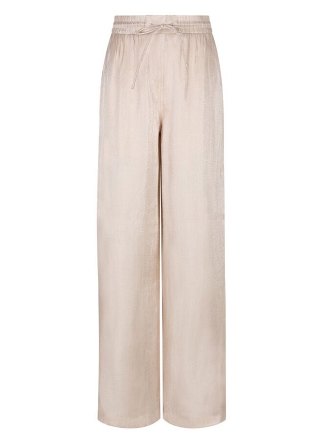 Soir shimmer wide leg pants Peach Fuzz - HEY LOU STUDIO